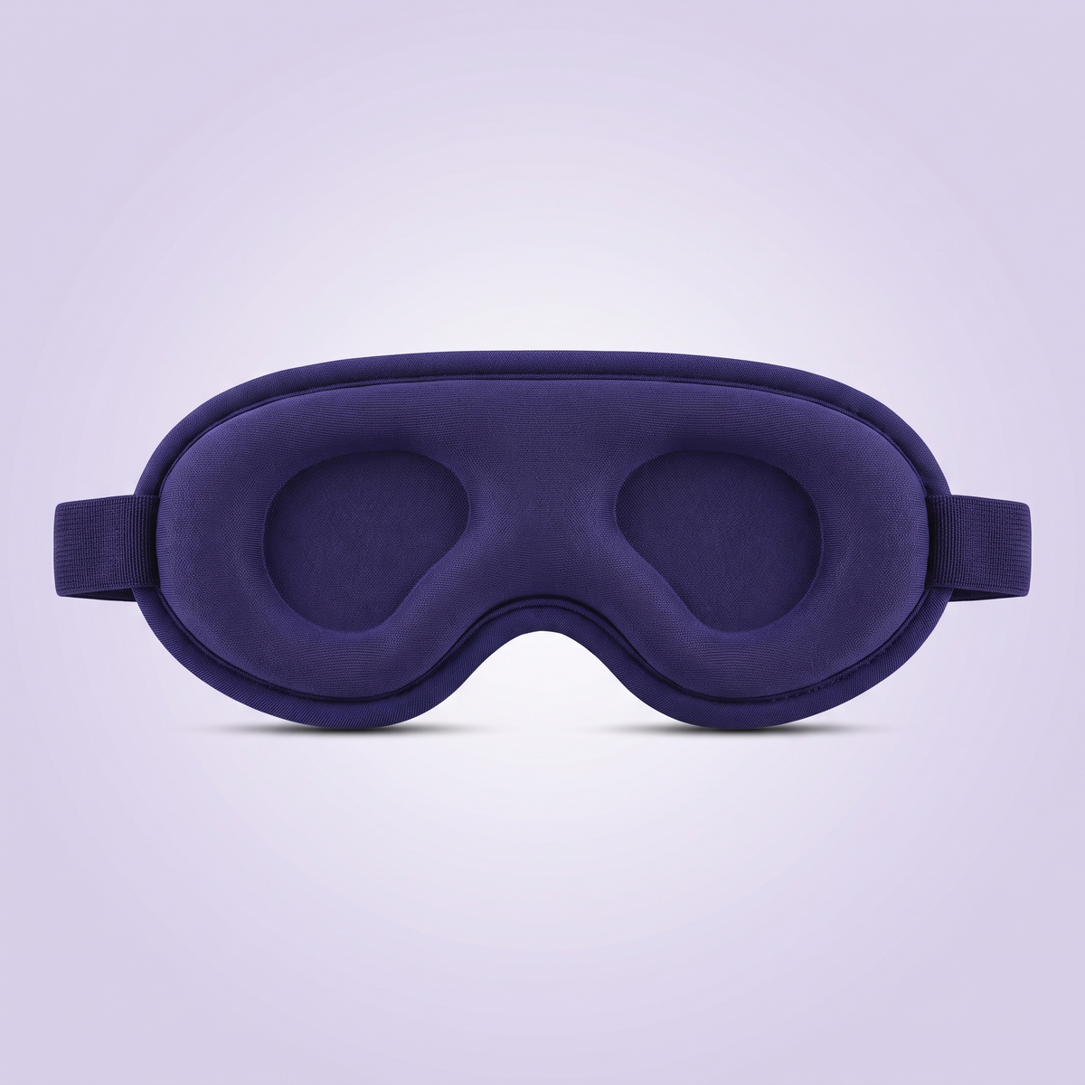 Masque yeux chauffant et massant Soirelle, forme 3D bleu nuit